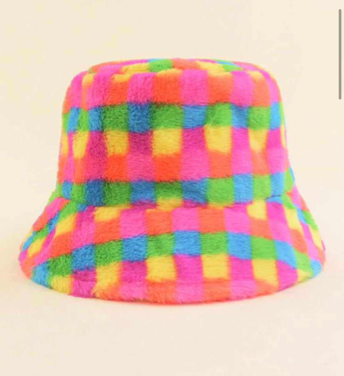 Rainbow Colorblock Bucket Hat